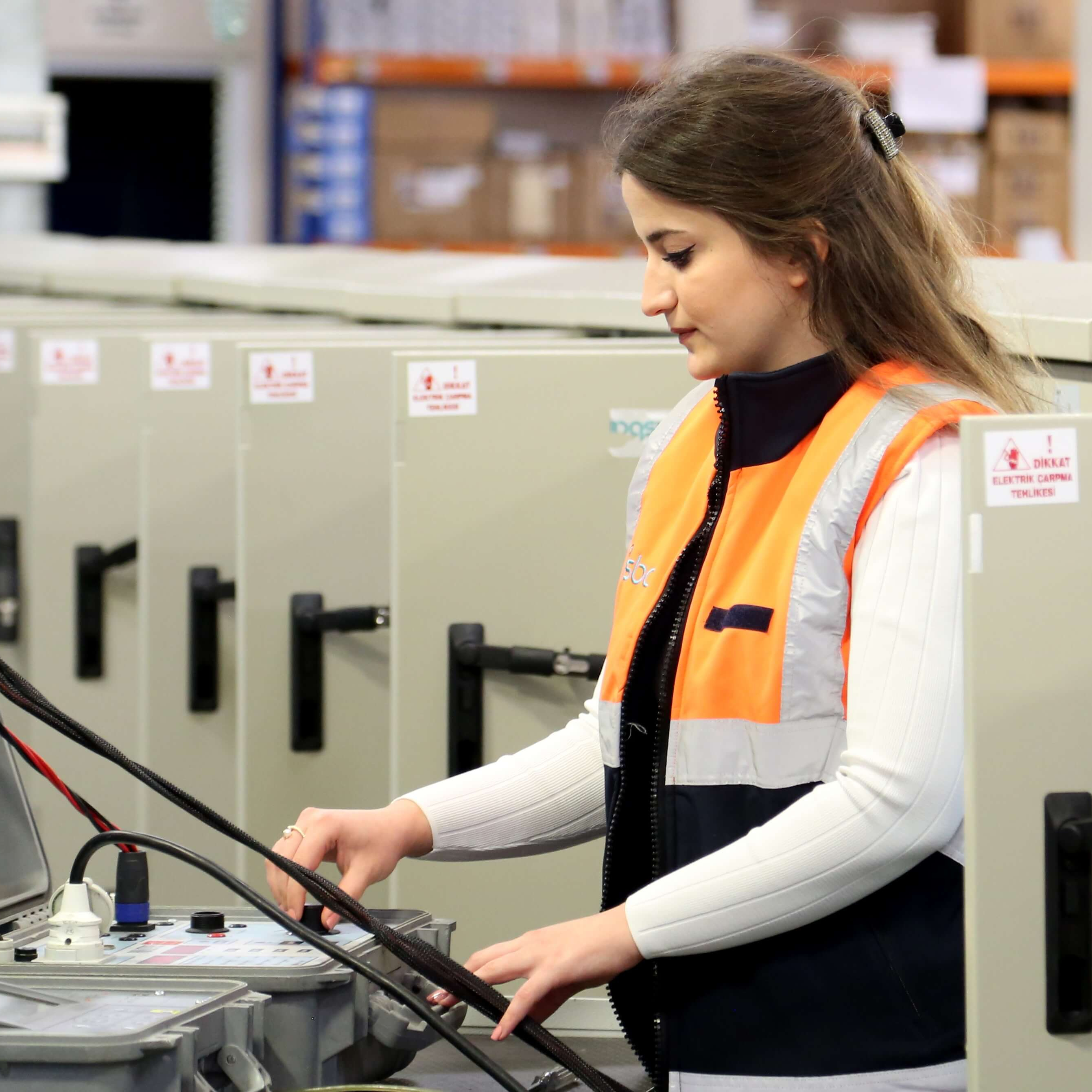 photo of Crystal working on a circuit board